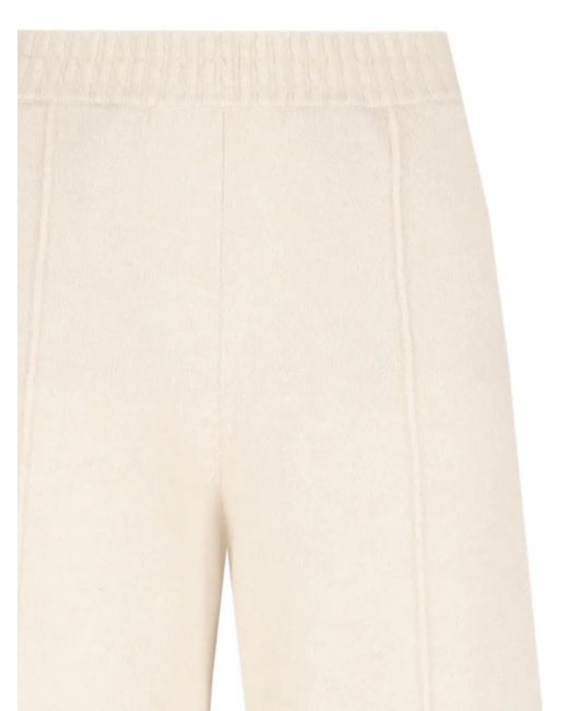 Laneus White Knitted Trousers