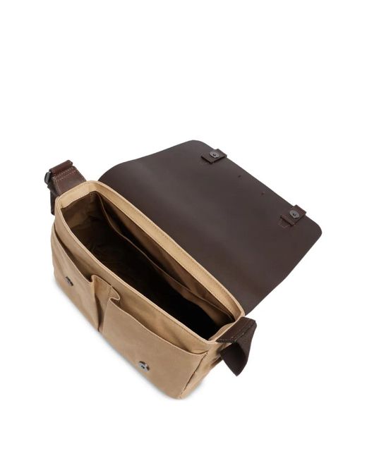 The Bridge Brown Igor Leather-Trim Messenger Bag for men