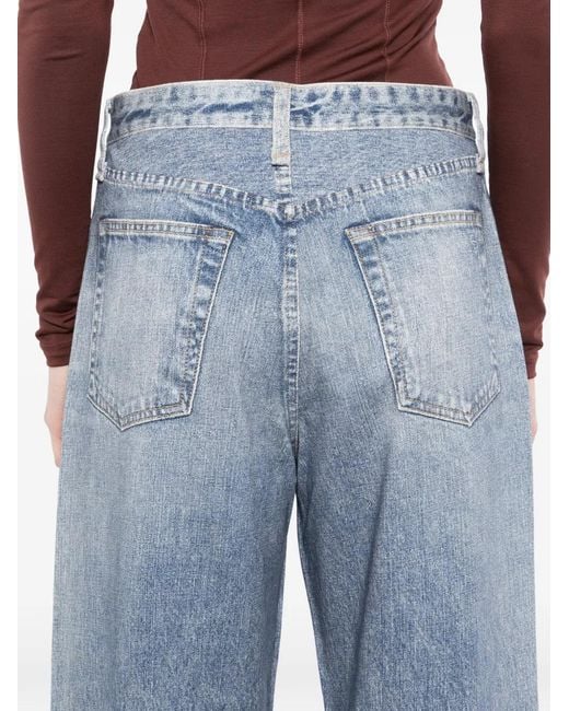Rag & Bone Blue Miramar Wide-Leg Pants