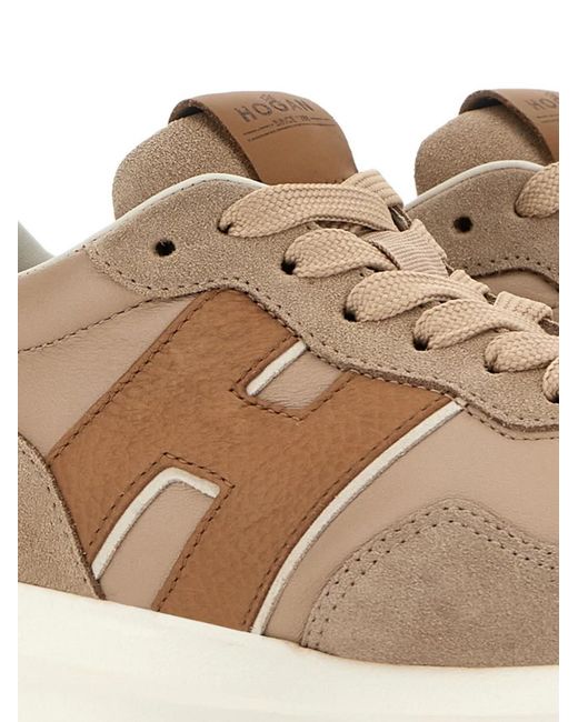 Hogan Natural H641 Leather Sneakers