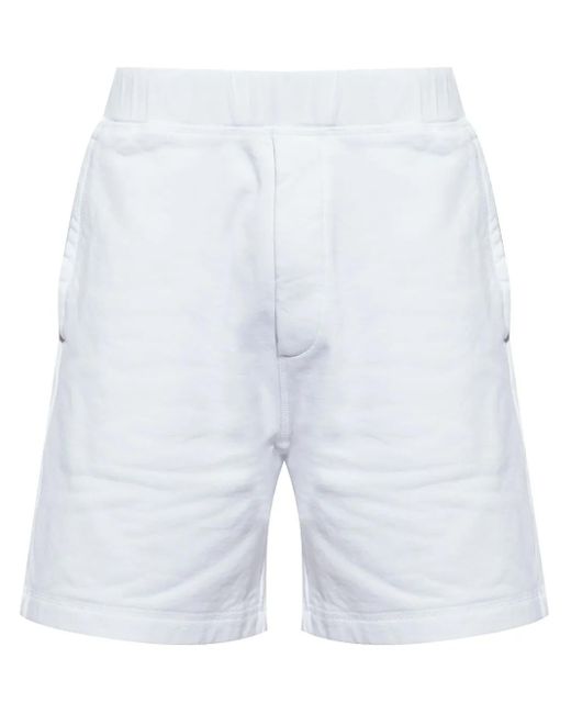 DSquared² White Logo-Print Shorts for men