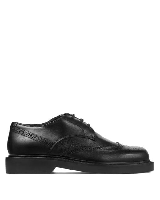 Jimmy Choo Black Rowan Brogue Derby Shoes for men