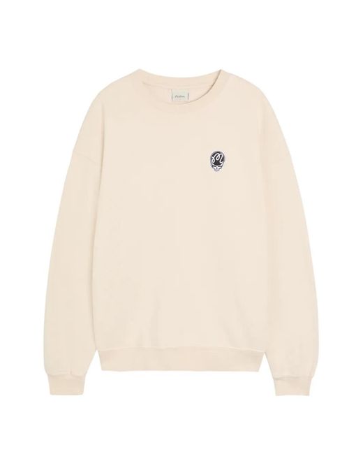 Malbon Golf White Logo-Embroidered Sweatshirt for men