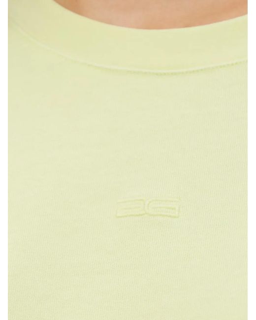 Gestuz Yellow Crew-Neck T-Shirt