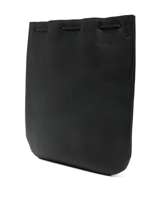 Saint Laurent Black Medium Jean Flat Tassel-Charm Shoulder Bag