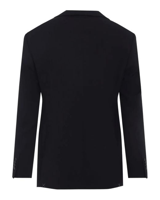 Giorgio Armani Blue Buttoned Wool Suit for men