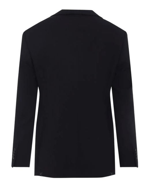 Giorgio Armani Blue Buttoned Wool Suit for men