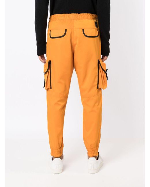 Pantaloni sportivi con bordo a contrasto x Khaby di Boss in Orange da Uomo