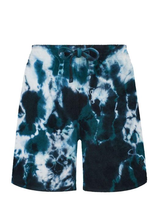 Vilebrequin Blue Shorts mit Batik-Print