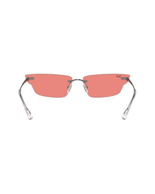 Ray-Ban Pink Xime Rimless Sunglasses
