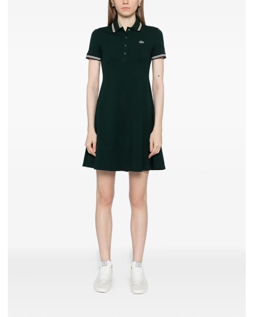 Lacoste Green Polo-Collar Dress