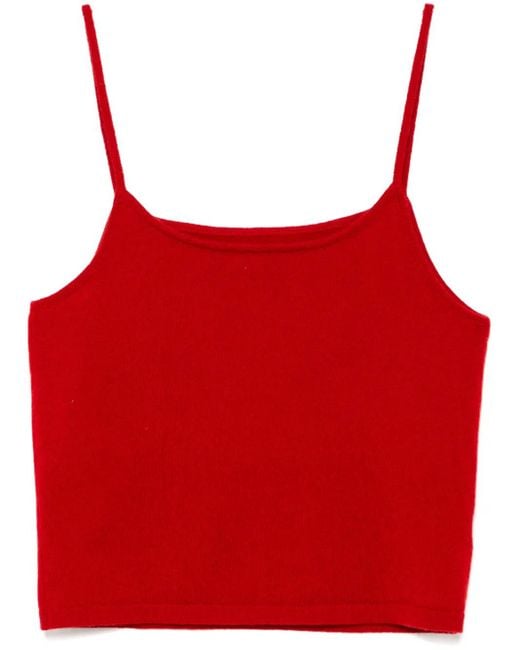 Teddy Cashmere Rapallo タンクトップ Red