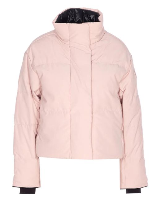 Canada Goose Pink Grandview Cropped Quilted Arctic-Tech Jacket