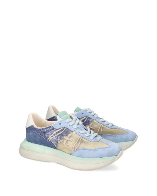 Premiata Blue Cassie Sneakers