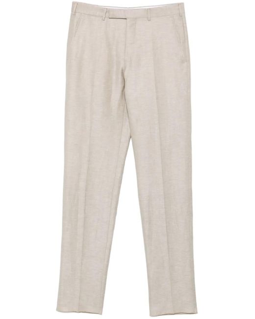 メンズ Zegna テーパードパンツ Natural