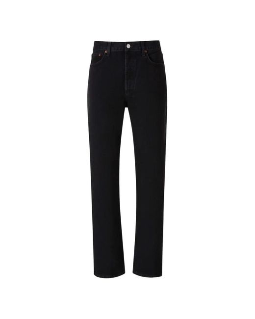 Agolde Black Straight-Leg Jeans for men