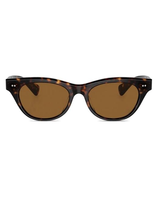 Oliver Peoples Brown Avelin Sunglasses