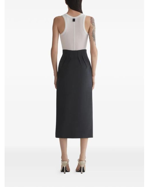 Mugler Black Pencil Skirt