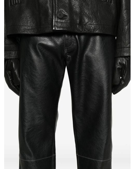 MM6 by Maison Margiela Gray Faux Trousers for men