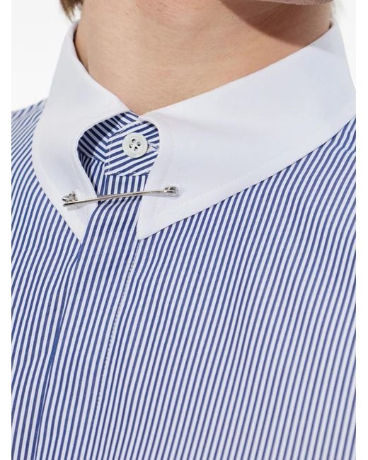 DSquared² Blue Striped Shirt for men