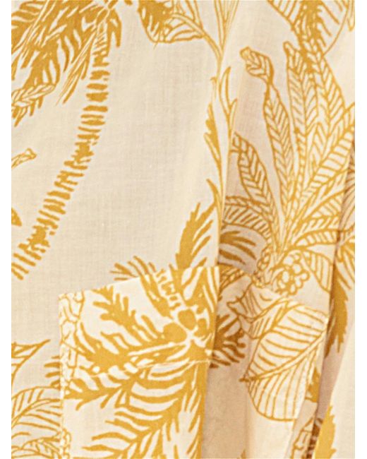 Eres Metallic Jungle Printed Sarong Beach Cover-Ups