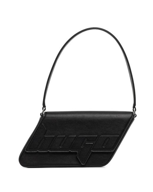 HUGO Logo Shoulder Bag in Black | Lyst