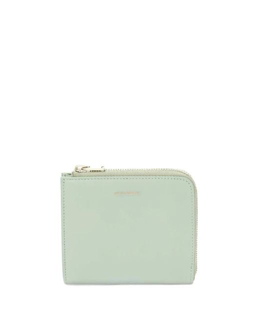 Jil Sander Green Logo-Debossed Leather Wallet for men