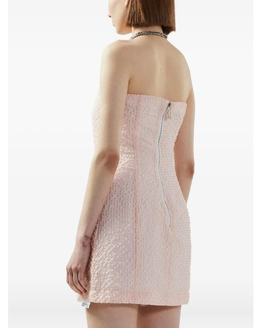 Gcds Natural Mina Mini Dress