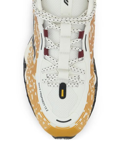 Mizuno White Baskets Wave Prophecy 13.2