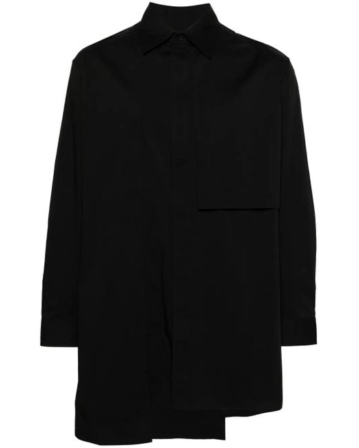 Y-3 Black Layered Poplin Shirt
