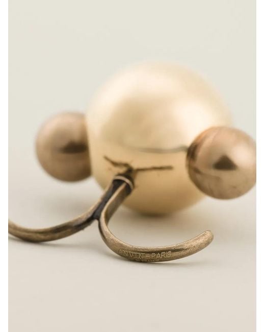 Lanvin Natural Round Shape Double Ring