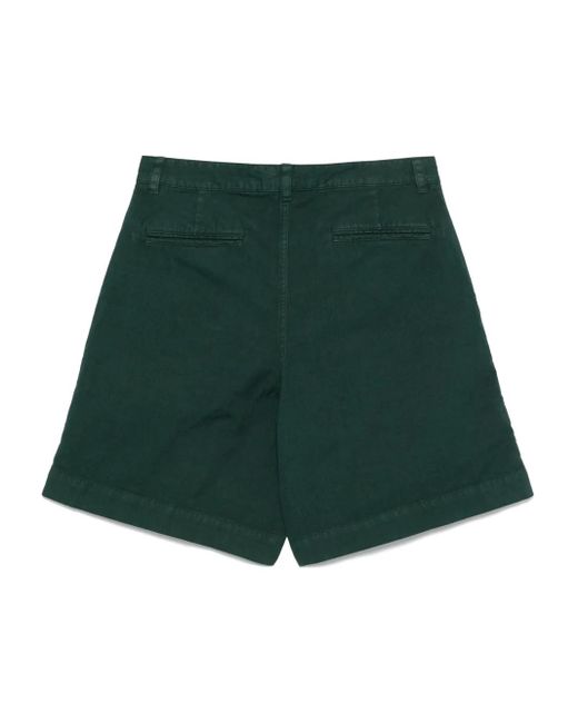 Aspesi Green Slub Shorts for men