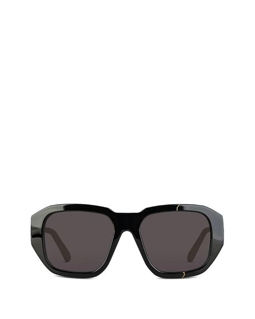 FACE HIDE Black Broken Cosmo Oversized-Frame Sunglasses
