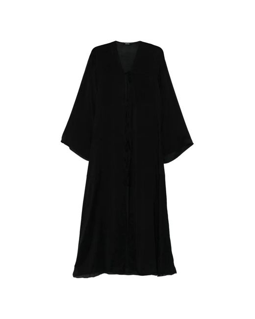 Bondi Born Black Cremona Tie-Detail Cover-Up