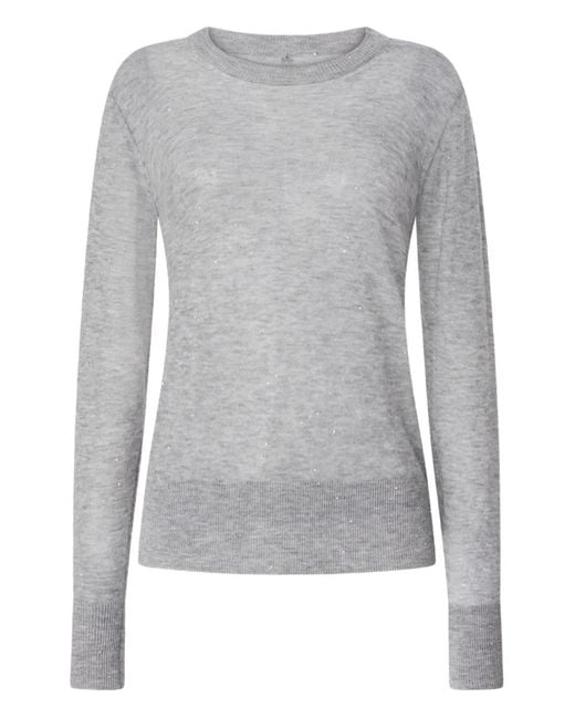 Top De Punto Fino Genny de color Gray