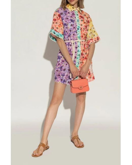 Tory Burch Brown Eleanor T-Strap Sandals