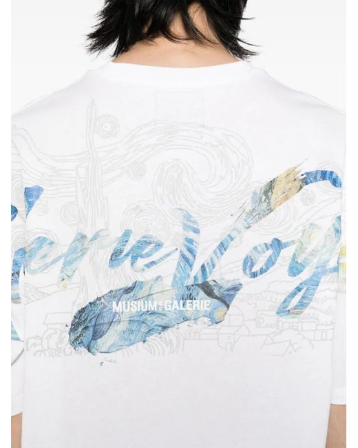 Musium Div. White Graphic-Print T-Shirt for men