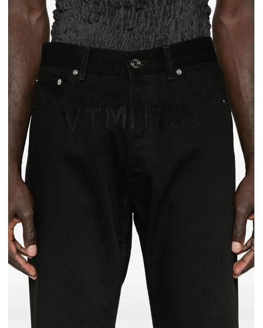 VTMNTS Straight Jeans in het Black voor heren