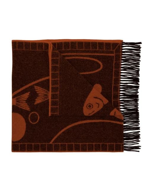 Henrik Vibskov Brown Catch Match Schal