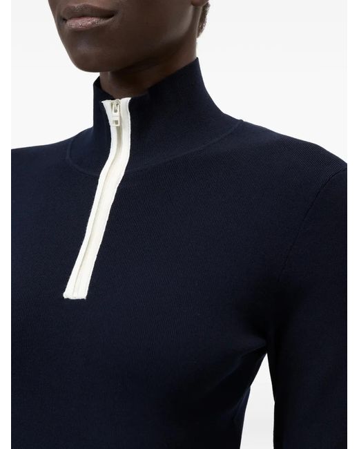 Closed Blue Halfzip Longsleeve Sweater