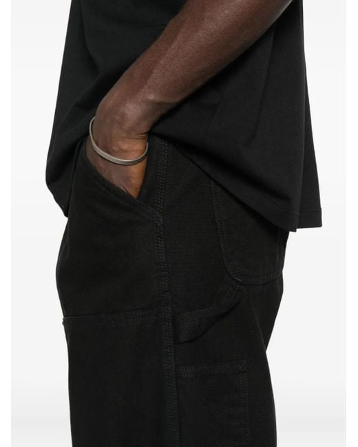 Carhartt Black Double Knee Canvas Trousers