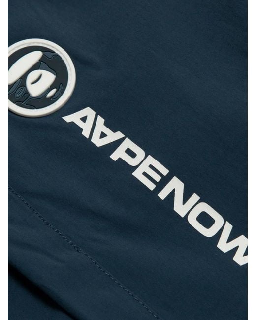 Aape By A Bathing Ape Blue Logo Track Pants for men