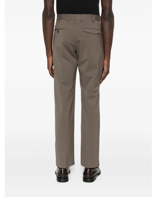 Pantalones rectos con pinzas PT Torino de hombre de color Gray