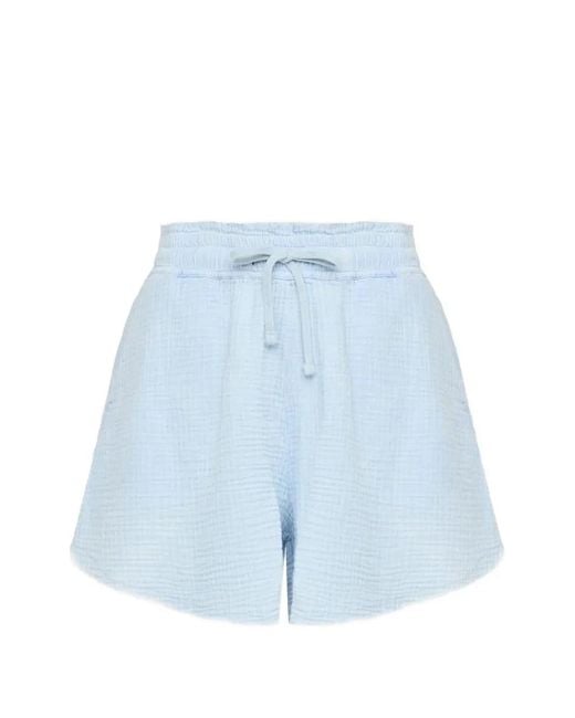 Dirty Laundry Blue Elastic-Waistband Shorts