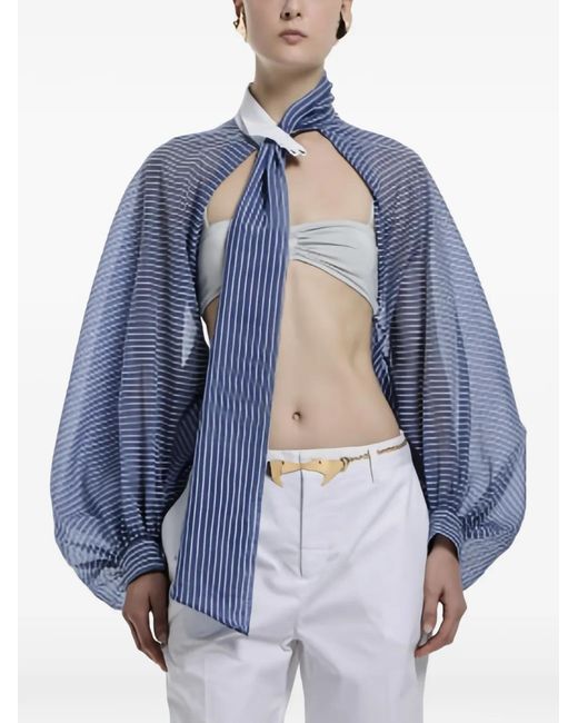 Blusa A Rayas Vivetta de color Blue