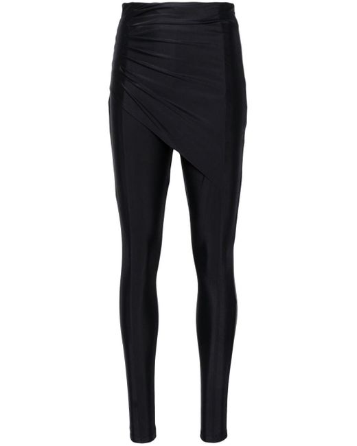 Pantalon skinny Zoe à design drapé GAUGE81 en coloris Black