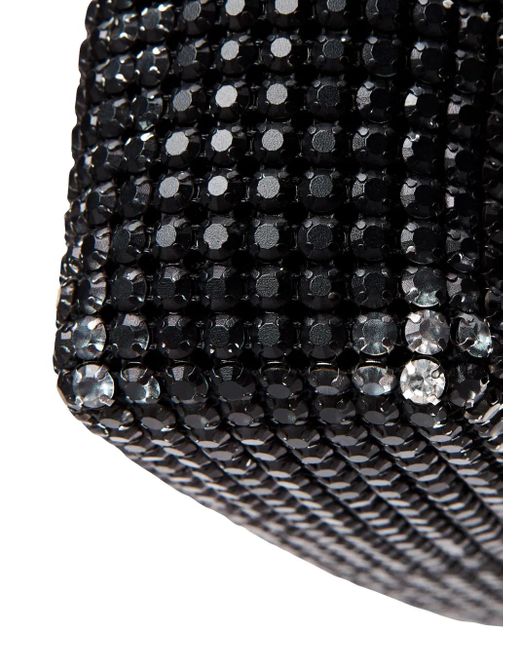 Alexander Wang Black Crystal Mesh Flex Shoulder Bag
