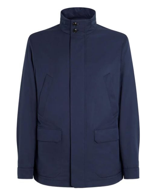 Zegna Blue 250Cc Field Jacket for men