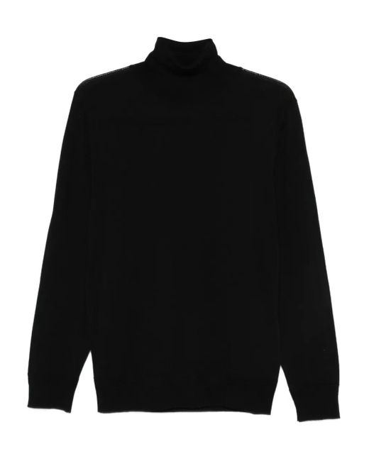 Barena Wollen Trui Met Hoge Hals in het Black voor heren