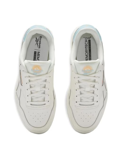 Reebok White Court Advance Cream Sneakers